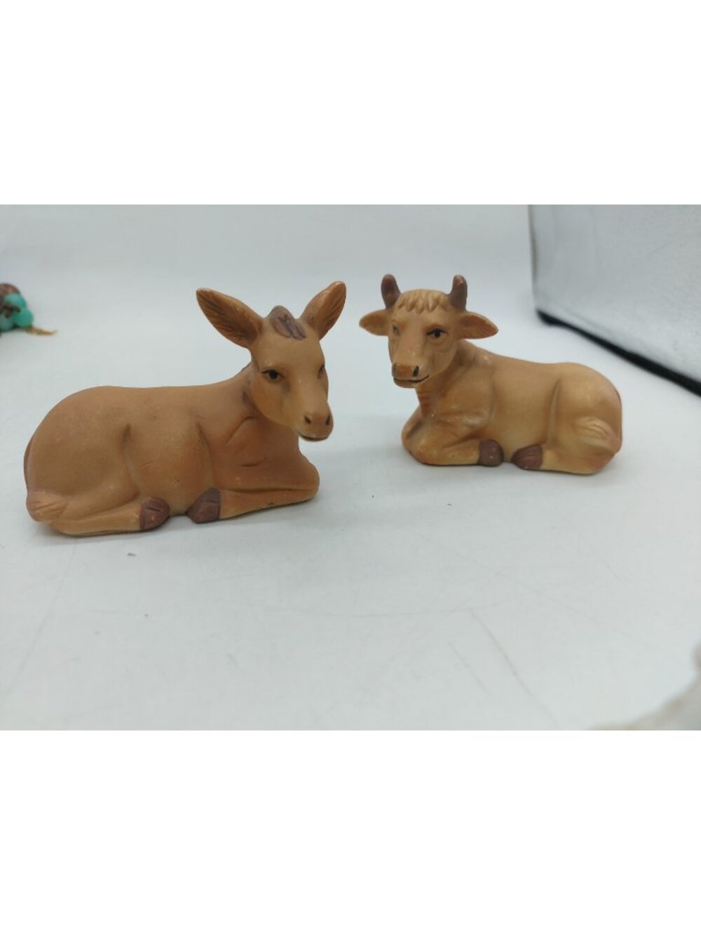Nativity Ceramic Cows Set Of 2 Replacement Pieces